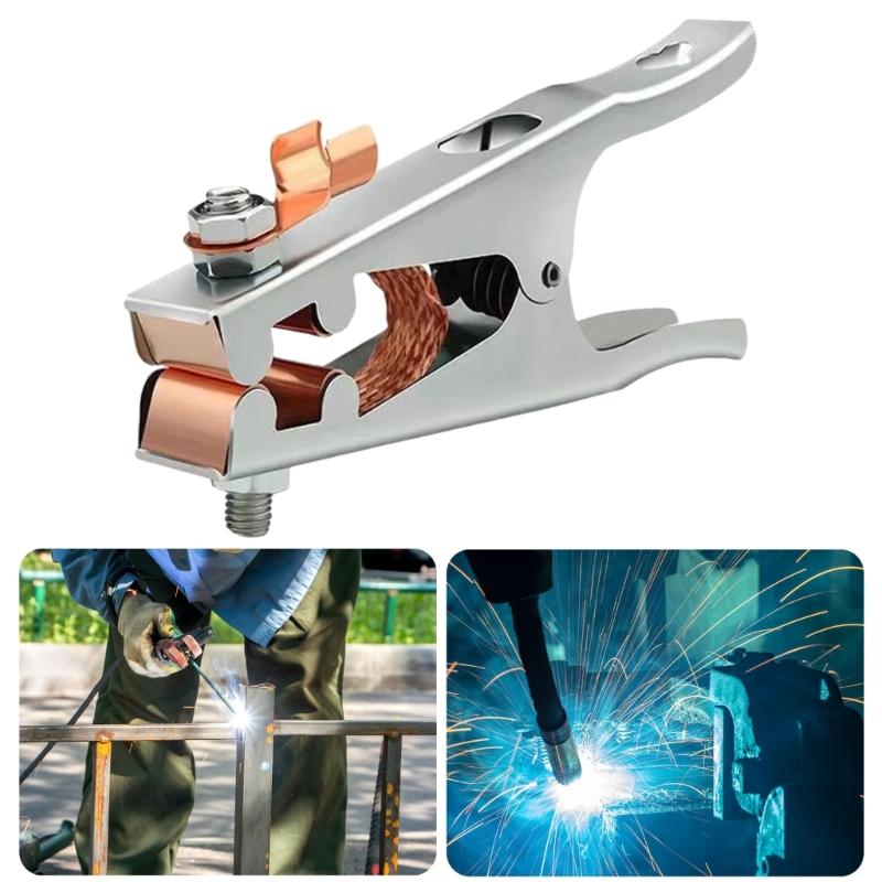 300A 500A 1000A Ground Clamp Welding Electrode Holder Earth Clamp Electrode Clamp Welder Machine Tool Cable Clip Tool