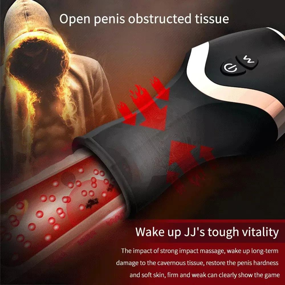 Fully Automatic Masturbation Toy 10 Mode Vacuum Suction Vibration Male Masturbator Turtle Head Trainer Male Adult Sex Toy