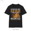 Funny Old Man Motorcycle T Shirt Dad Biker  Vintage Washed Top For Everyday Wear Fashion Designer Clothes Breathable Unisex