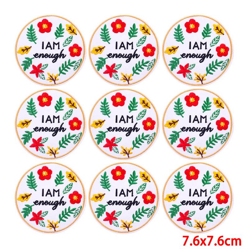 10 Pcs/lot Wholesale Embroidery Patch Iron On Patches For Clothing Patches On Clothes Jackets Decor Applique Sew Supplies