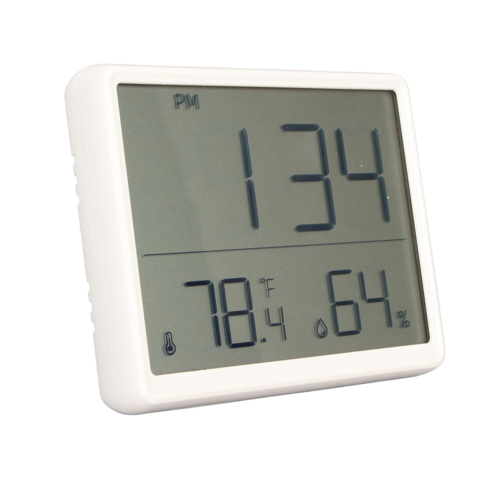

Digital Alarm Clock Multifunction Ultra Thin Simple Style Temperature Humidity Electronic Clock for Bedroom Home Office