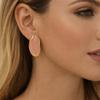 Irregular Geometric Earrings Resin Gold-plated Ear Studs Retro Resin Earrings  Accessories
