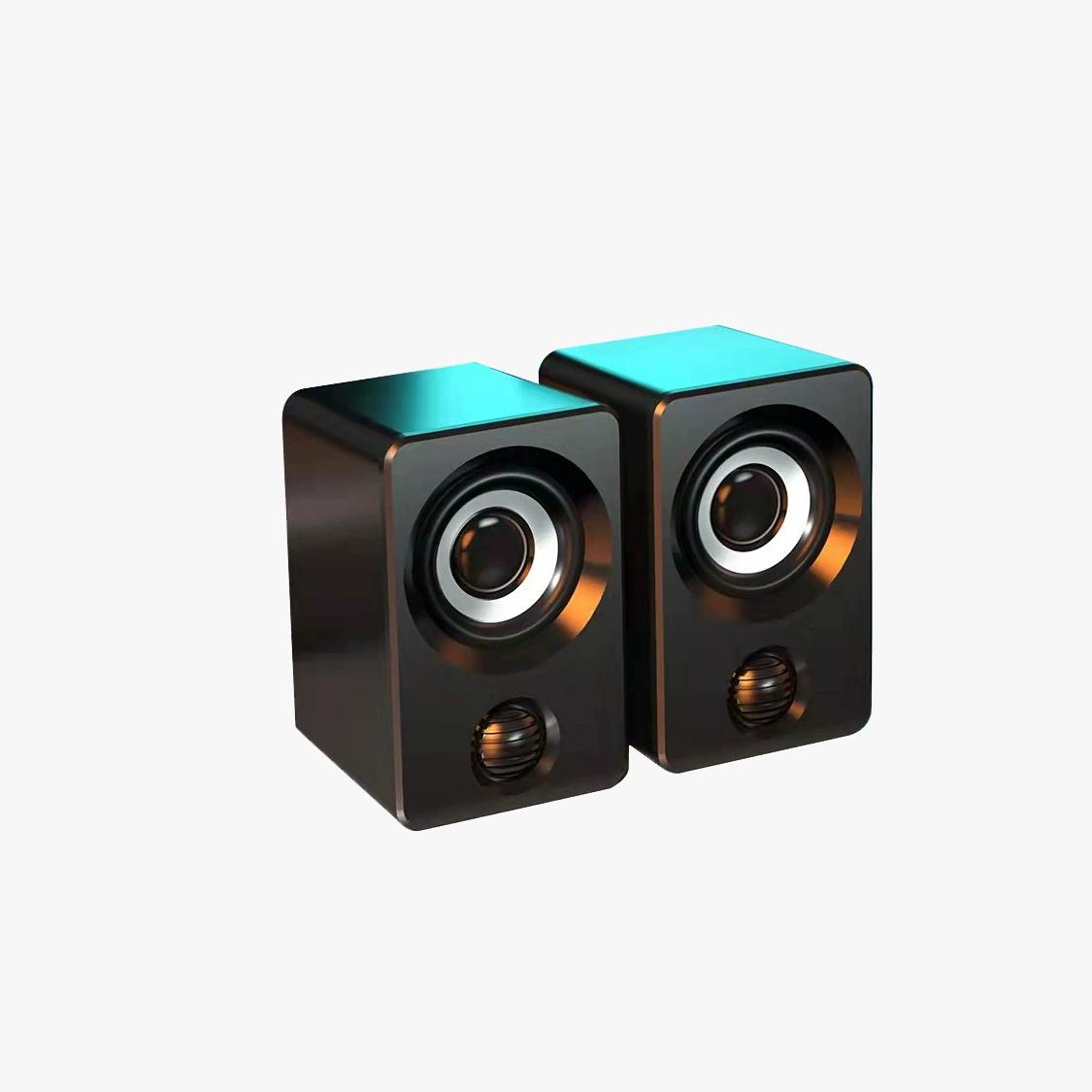 

Altavoz pequeño USB para PC portátil, sonido estéreo con graves profundos para escritorio y oficina