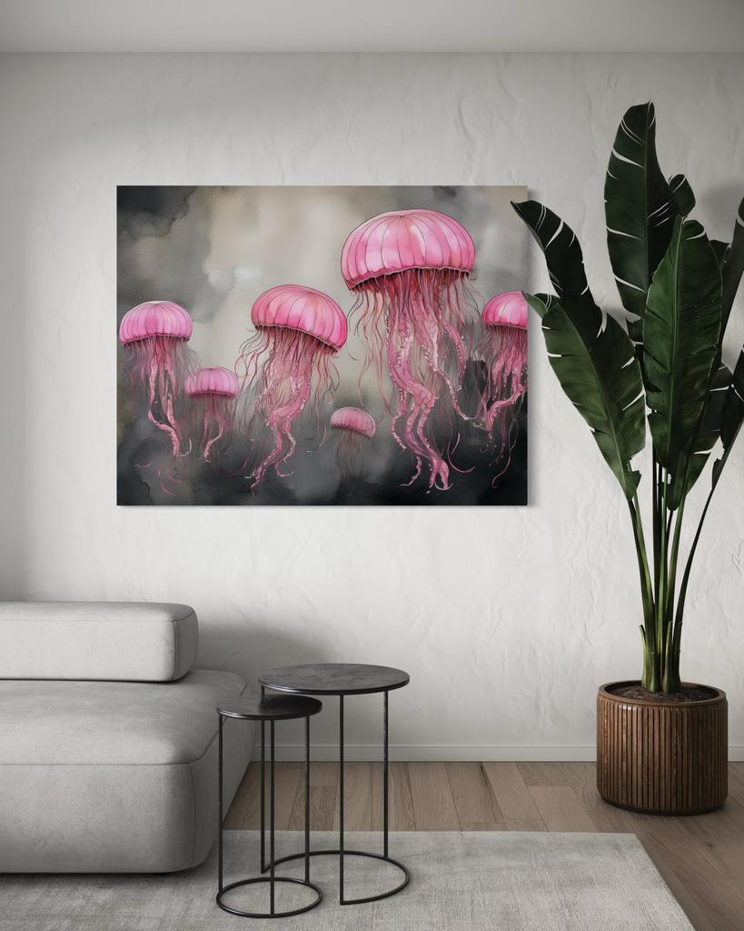 Canvas print, Jellyfish sea abstraction