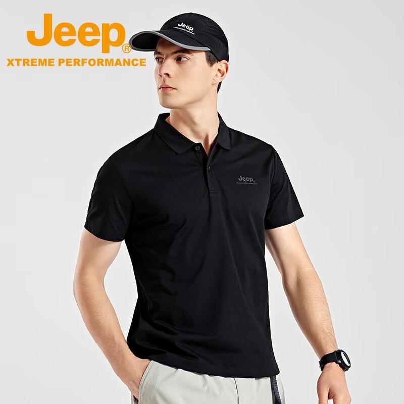 JEEP Men's Quick-Dry Outdoor Polo Shirt
