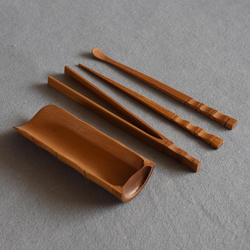 TLAKEHO Handmade Bamboo Tea Ceremony Six Gentlemen Set