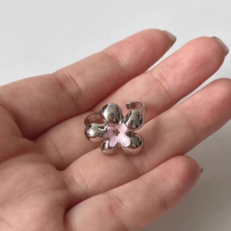 925 Sterling Silver Retro Plain Silver Ring for Women Does Not Fade, Light Luxury, High-end Sense, Versatile Opening Fashion Personality Ring