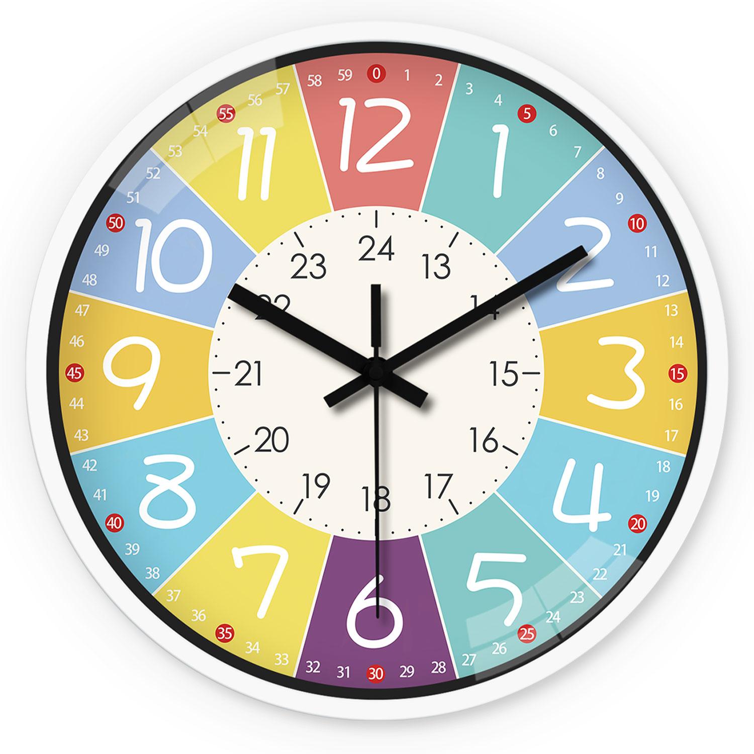 High-Quality 8 Inch High-Quality Round High-Quality Wall High-Quality Clock Up-to-date High-Quality Design High-Quality Silent High-Quality (as the picture,8 Inches)