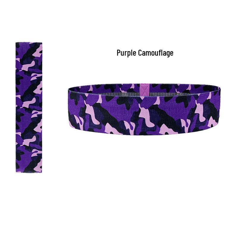 Camouflage Print Non-Slip Glute Toning Hip Band for Squat, Dance, Pilates, and Resistance Training