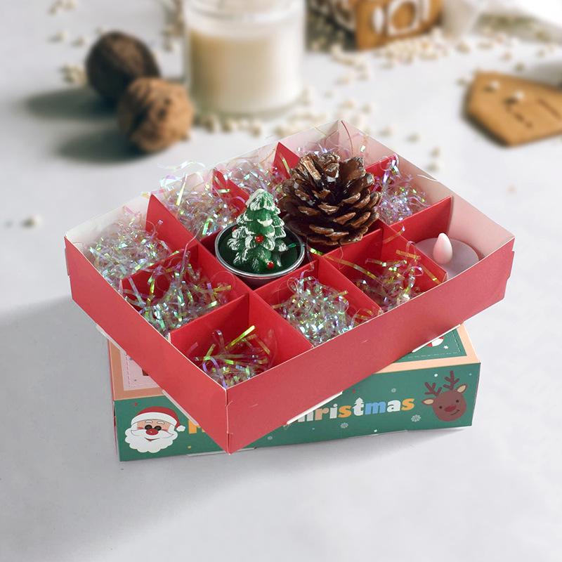 Cross-Border Christmas DIY Surprise Blind Box: 12-Grid Fun Poke-a-Luck Gift Box, 5-Pack