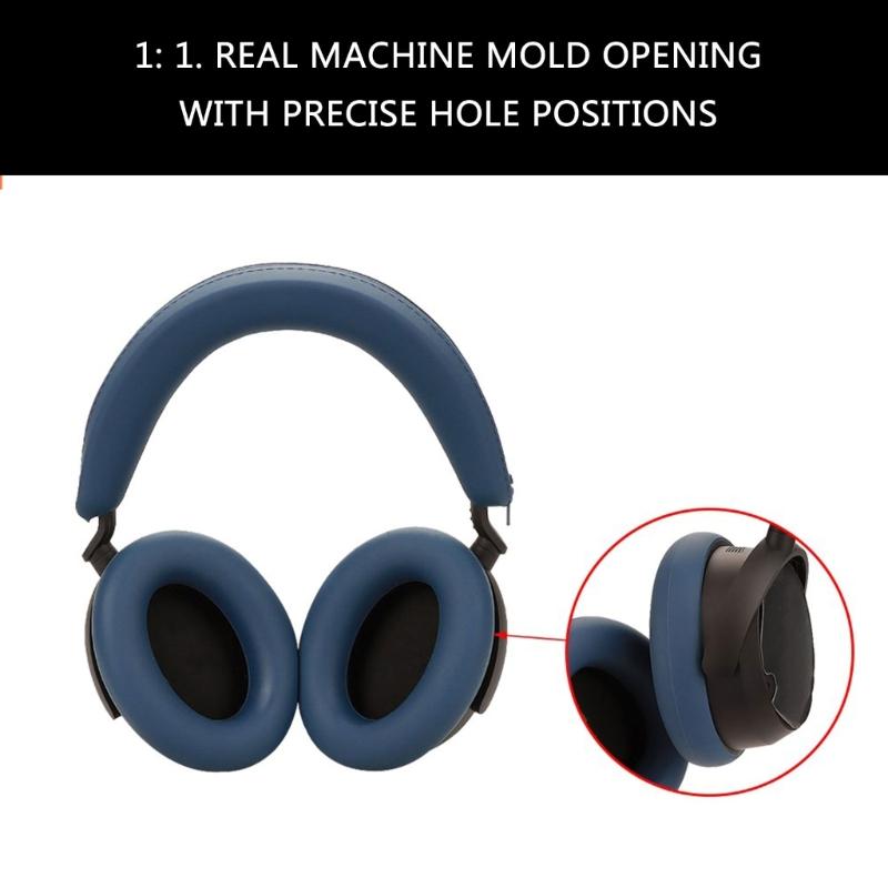 Silicone Earpads Ear Pads Head Beam Cover Ear Cushions Cover Earmuffs for ACCENTUM PLUS Gaming Headsets