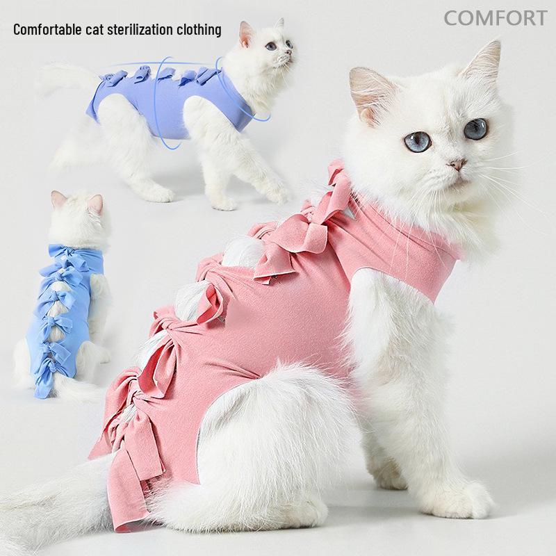 Breathable Cat Post-Surgery Anti-Licking Suit & Physiological Pants