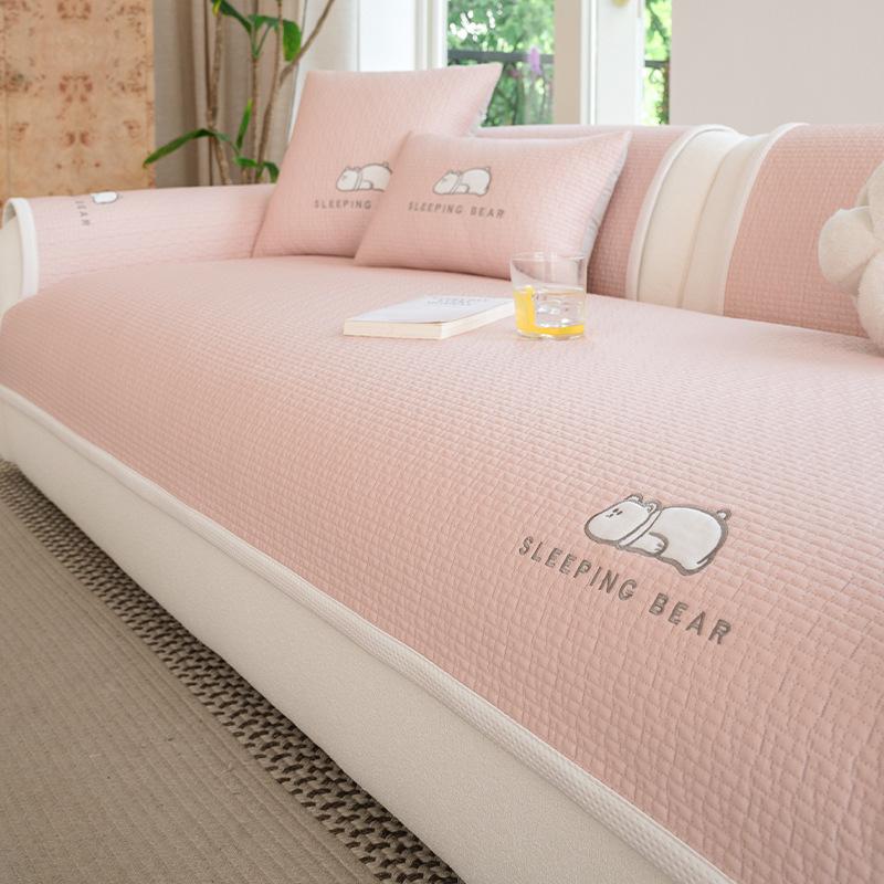 

Чехол для дивана из ледяного шелка, летний универсальный нескользящий коврик для дивана, крутой коврик, подушка для дивана, полотенце, чехлы для дивана для гостиной и дома 70x70cm