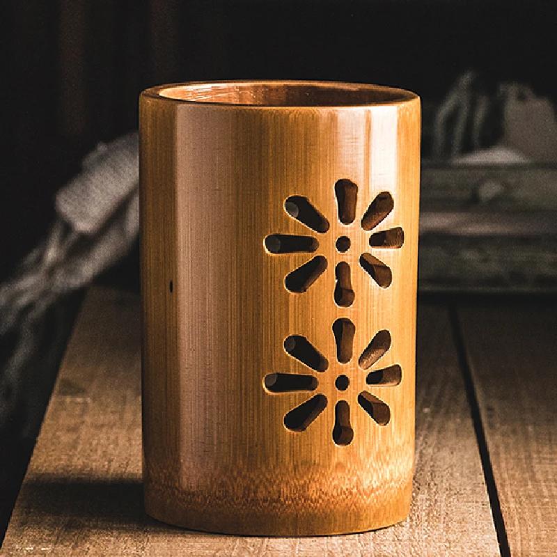 Hollow Bamboo Chopsticks Drain Rack Household Multifunctional Chopsticks Tube Kitchen Chopsticks Storage Tube Drain Rack