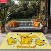 Cute Yellow Cartoon Character Area Rug Anti Slip Washable Floor Mat For Kids Bedroom Living Room Game Bedroom Home Decor Carpet