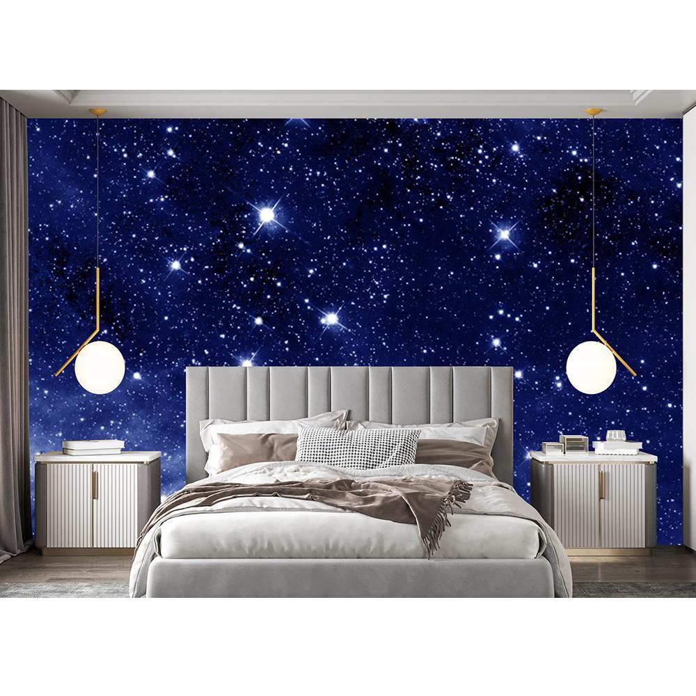 Starry Sky 3d Mural Universe Removable Large Wallpaper Space Planet Wallpaper Living Room Bedroom Galaxy Mural For Wall