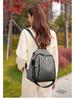 Ultra-Soft Leather Women's Double Shoulder Bag & Backpack - 2024 Fashion Style, Large Capacity, Perfect for Travel & Casual Use