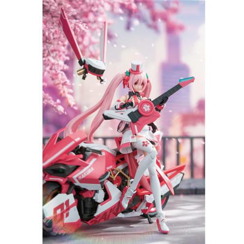 HiPlay SOSKILL Sakura Miku - Pink Sound Boom SSK-MIKU02, Approximately 160mm Tall, Pre-Colored Plastic Model Kit