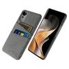 For vivo S19 Pro 5G Case Cloth+Hard PC Phone Cover with Dual Card Slots