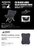 Captain Stag (CAPTAIN STAG) Chair Relax Cushion, Black Fabric, UC-1698