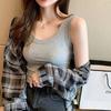 Slim Fit Svel Strap Vest Women's Korean Sle Inner Wear Commute Regular Length Pure Color Other 00% Spring Season