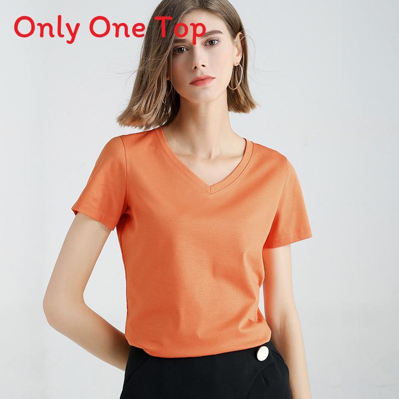 Silk Cotton T Shirt For Women With V Neck And Slim Fit For Casual Wear