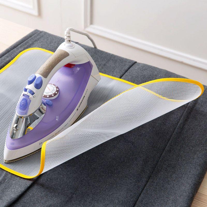 Heat Resistant Ironing Sewing Mesh Cloth Protective Insulation Pad Home Ironing Board Mat Anti-Scalding Tools Random Color