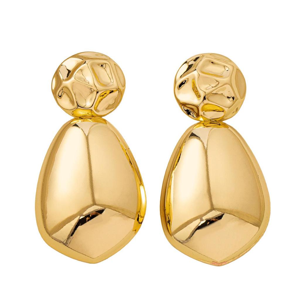 New Arrival: European & American Style Metal Geometric Earrings with Exaggerated, Fashionable Design for Women