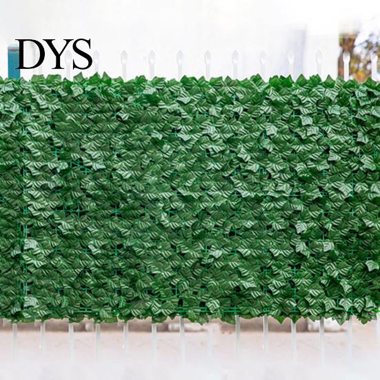 Vibrant Greenery Decoration Artificial Hedge Leaves Faux Ivy Grass Wall Backdrop UV-resistant UV-coated Foliage Decor for Balcony Privacy Garden Patio