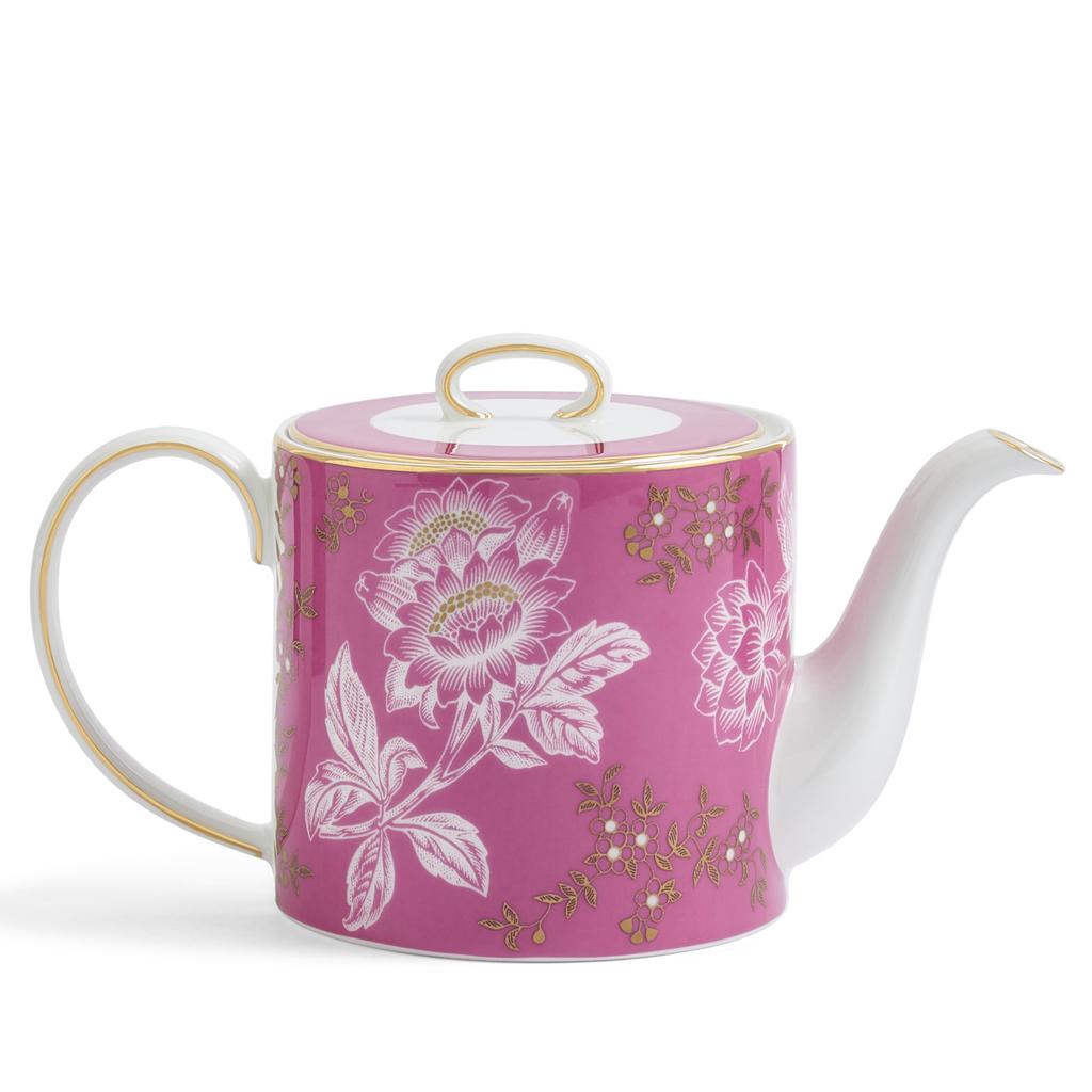 [Officially Imported] Wedgwood Wanderlust Tonkin Teapot, Approx. 450ml, Pink, Wedding Gift, Product Number 1078224