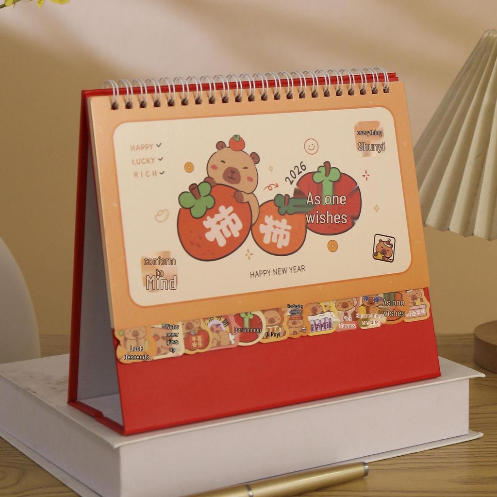 2026 Hochwertiger Desktop-Kalender Planer Schmuckstück