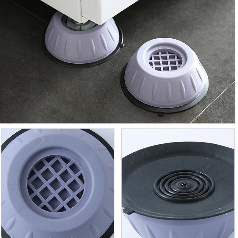 4Pcs Washing Machine Anti Vibration Pads Rubber Feet Legs Mat Silent Washer Dryer Furniture Support Dampers Furniture Foot Pad