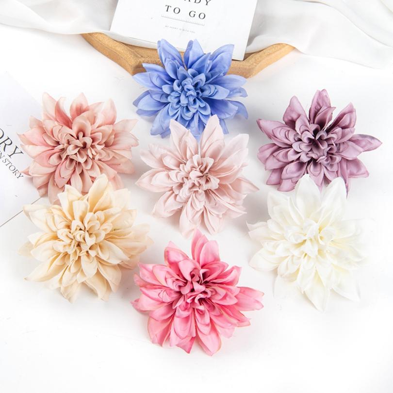 30/50pcs Artificial Flowers Silk Gerbera Home Festival Party Outdoor Garden Decor Scrapbook Diy Candy Box Wedding Bouquet Cheap