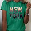 Letter-printed T-shirt Summer and Spring Short-sleeved Round-neck Casual Top Women's Clothing Women Clothes Graphic T Shirts