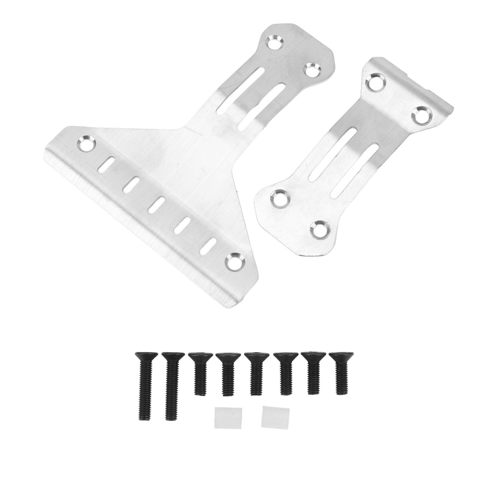 

RC Chassis Armor Stainless Steel Silver Front Rear RC Body Guard Armor for Tamiya XV 02 Pro 58707