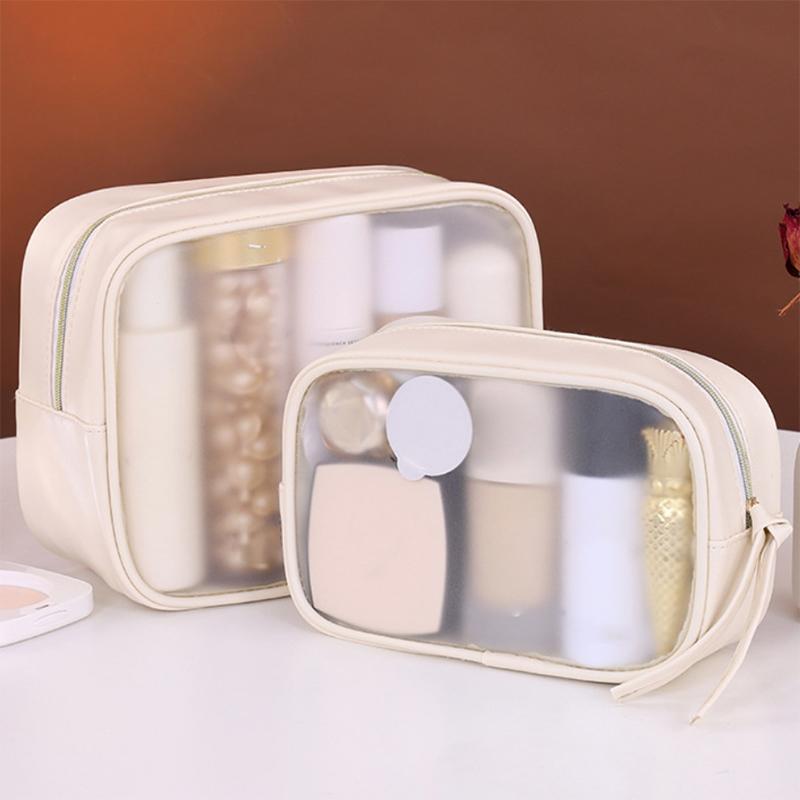 1Pcs Large Capacity Cosmetics Storage Bag Multifunctional Semi Transparent Makeup Bags Business Travel Toiletry Bag