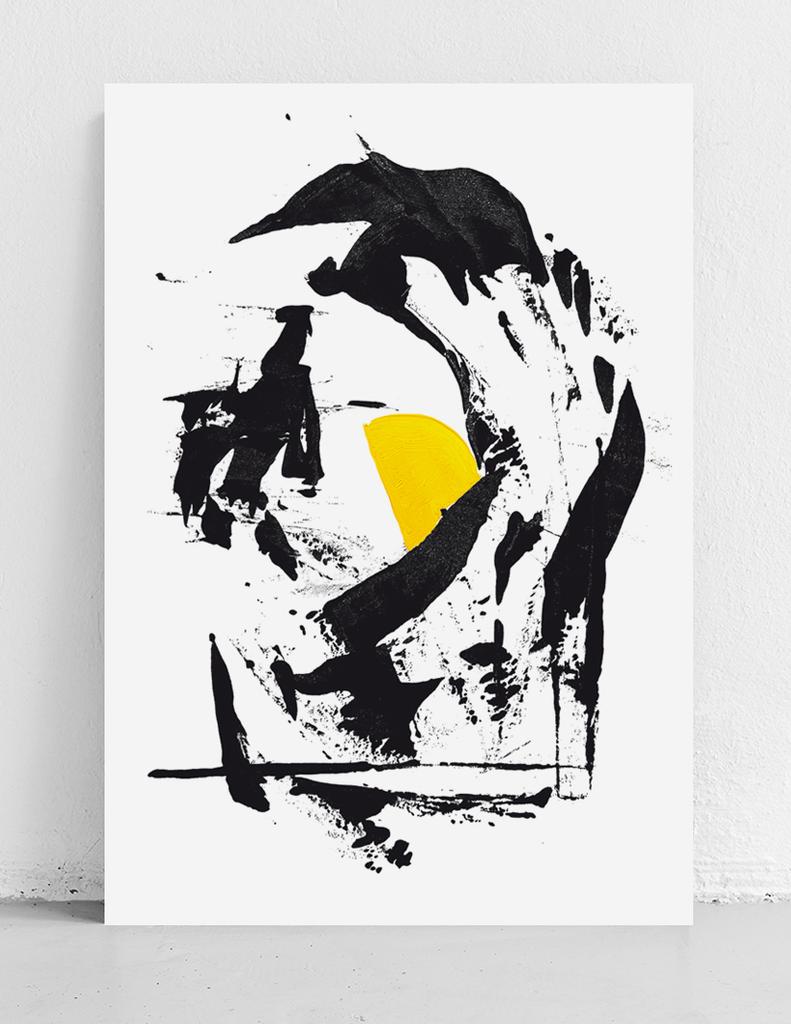 Poster Black Abstraction