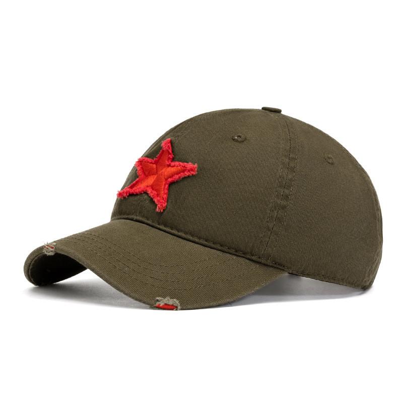 Baseball Cap Unisex Casual Sun Protection Cotton With Distressed Look For Summer And Spring