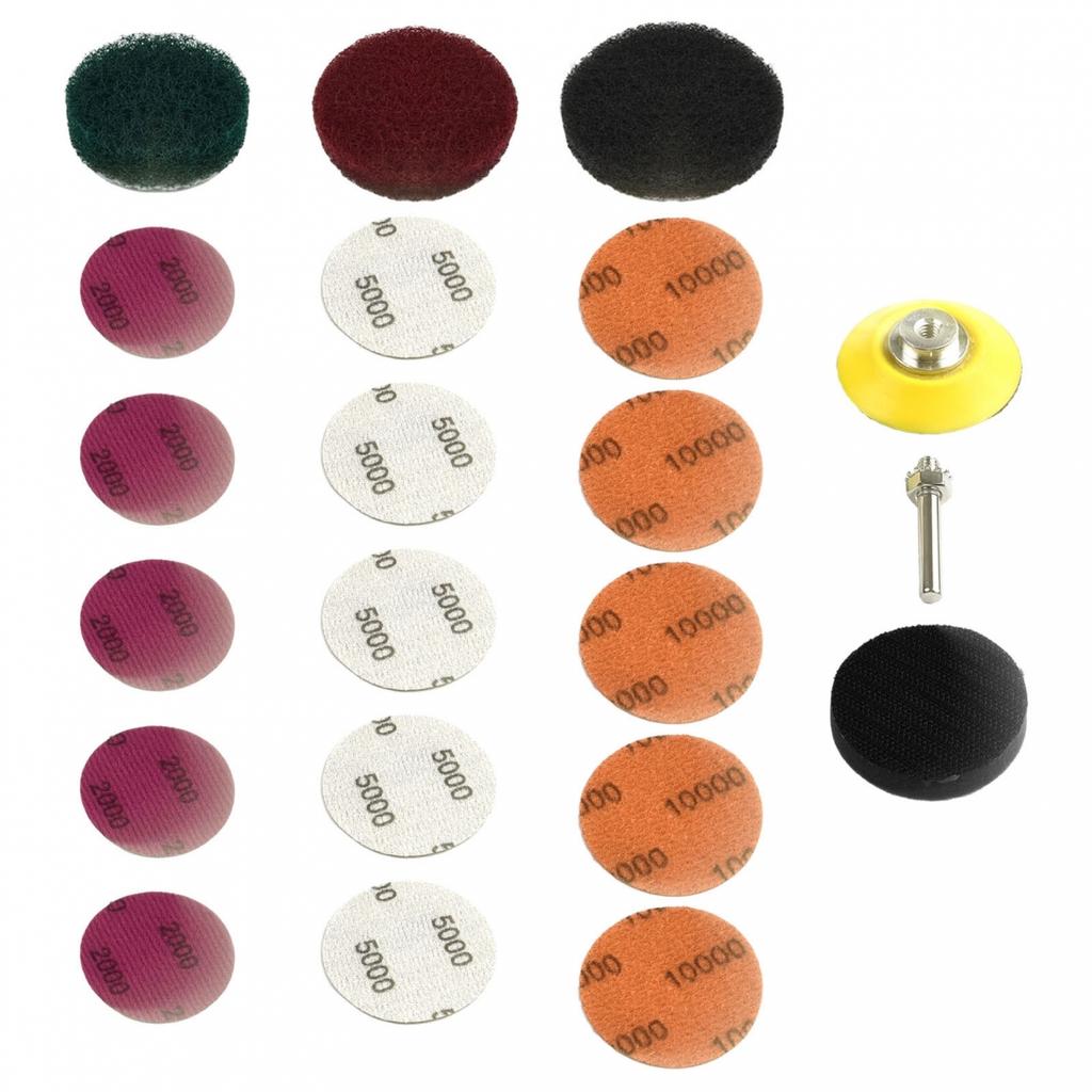 Polishing Restoration Headlight Scouring Pad DIY Kit Electric Drill Tool