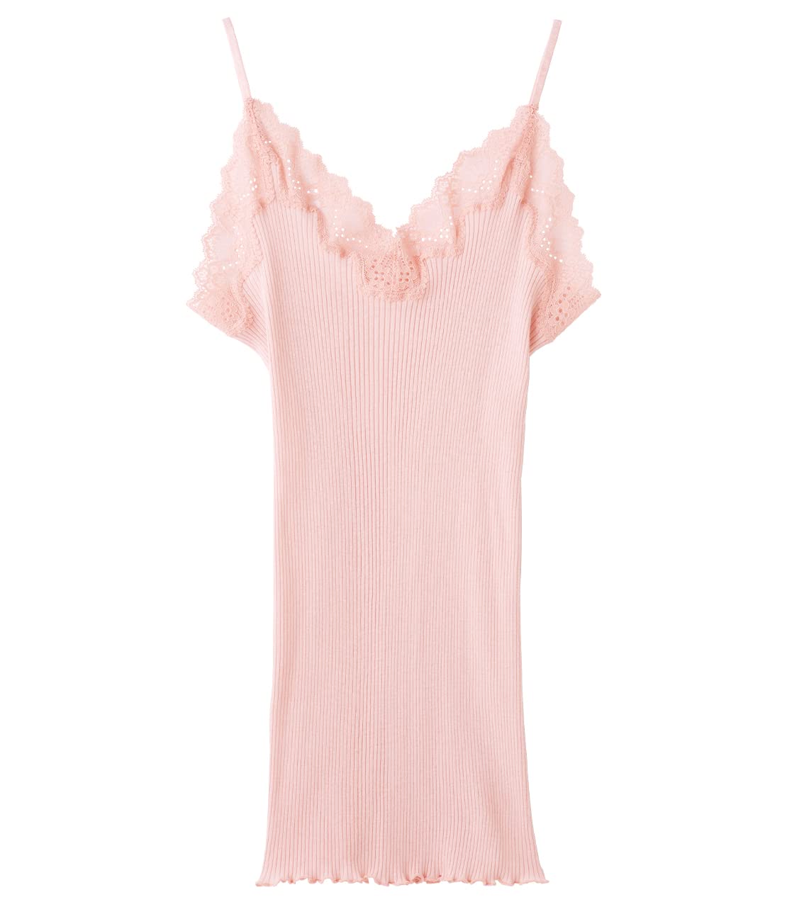 

Peach John Organic Cotton Camisole with Lace Made of Organic Stretch Ribs for a Comfortable Pink Sizes Trim, 100% Cotton. Fit. Beige. M/L.