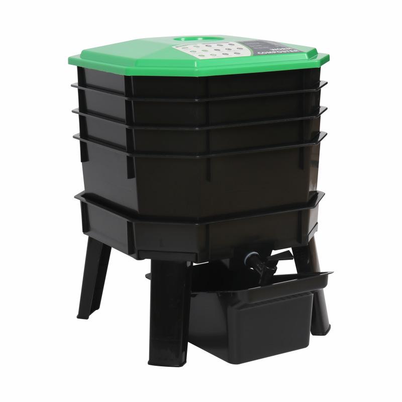 Earthworm Composting Bin for Kitchen Waste - Breeding & Fermentation Tray