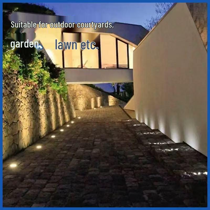 Solar Ground Lights for Outdoor Courtyard and Garden Landscape