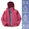 Empty mountain rain hard shell jacket women's new windproof waterproof warm three-in-one mountaineering jacket
