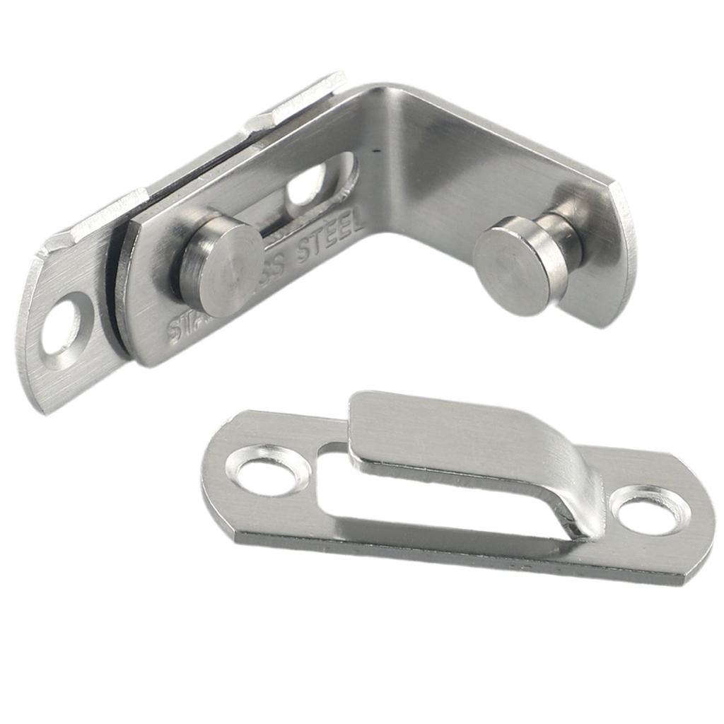 Door Bolt Hasp Sliding Lock Stainless Steel 3 Inch