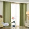 Modern Darkening Blackout Curtains Room High Density Weave Solid Color Simple Design For Bedroom Living Room