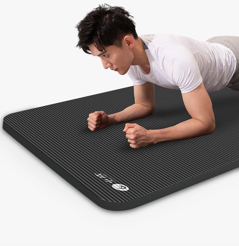 Men's Extra Thick Non-Slip Yoga Mat for Beginners - Wide & Long for Home Fitness