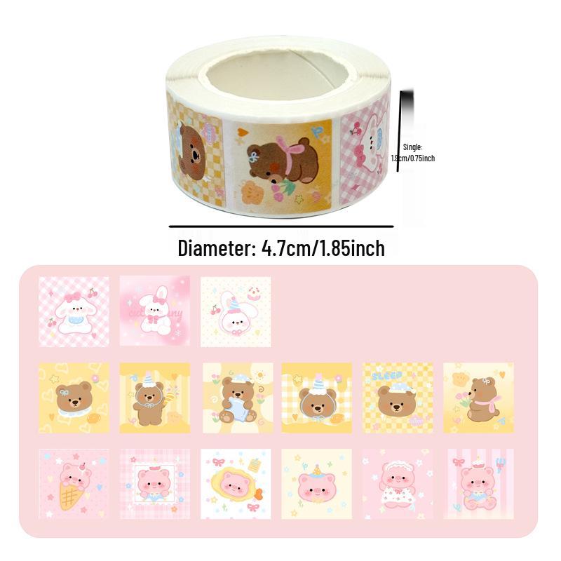 Cute Capybara & Animal Journal Stickers – Adhesive Decorative Cartoon Stickers
