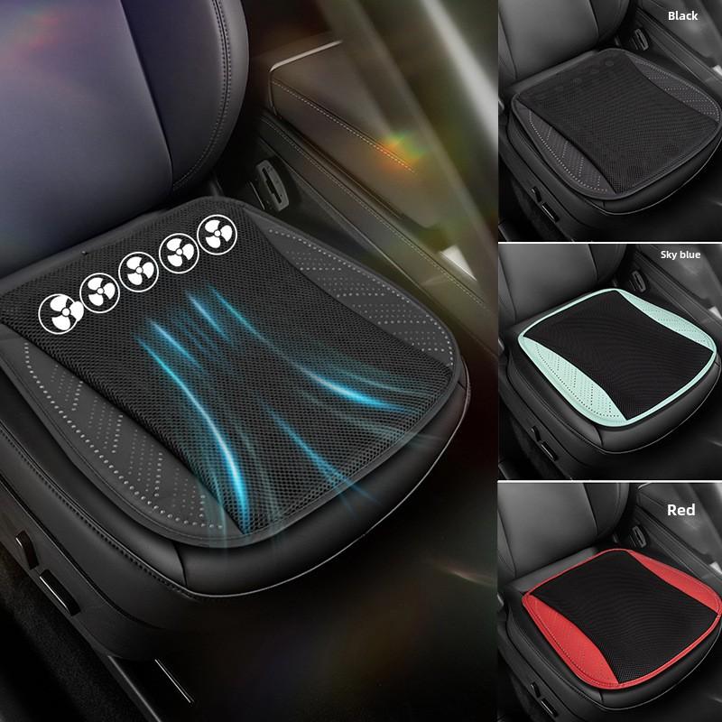 Premium Ventilated Seat Cushion Fast Cooling 3 Speed USB Car Cooler for Office Chair Memory Foam Pad Universal Ergonomic Design