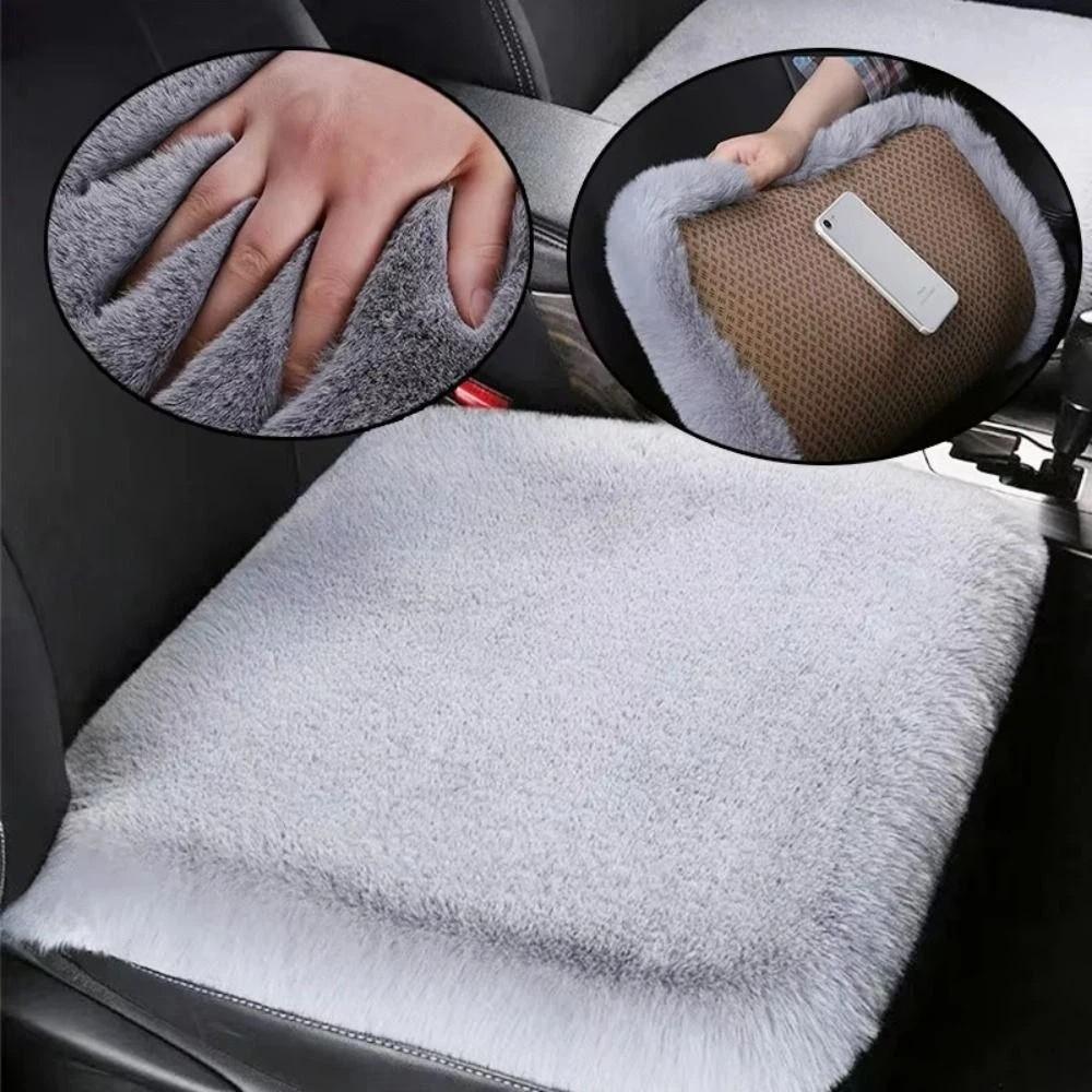 Thick Auto Seat Cushion Comfortable Car Seat Mat Practical Plush Car Seat Cover Winter