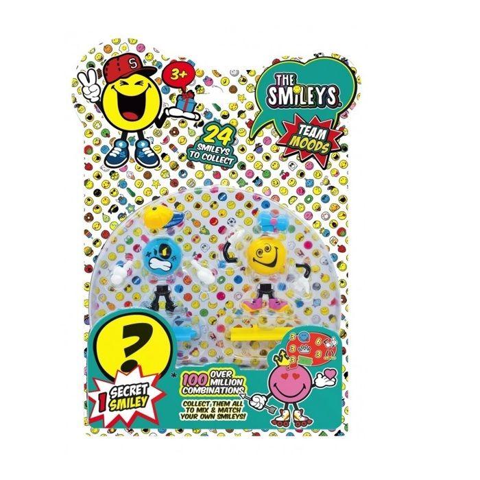 Smiley Blister 3 Figurines TEAM MOODS figurine à collectionner jouet jeu